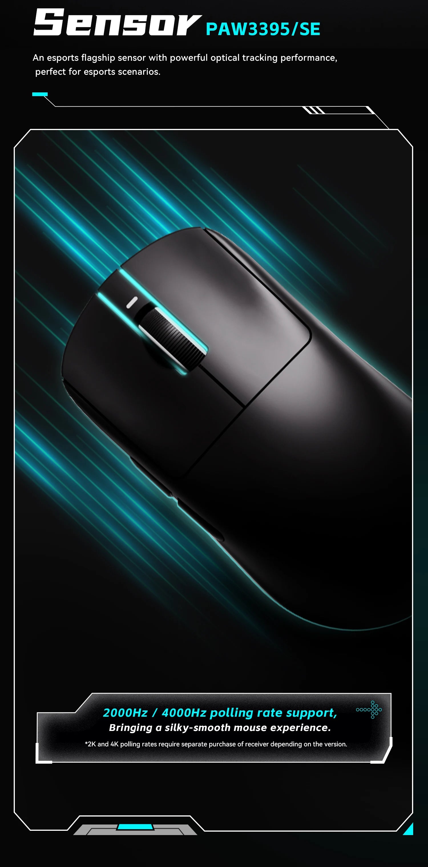 ATK VXE Dragonfly R1 Mouse of The Game E-Sports Long Battery Life Paw3395 Lightweight Ergonomic Three-Mode Bluetooth Mouse