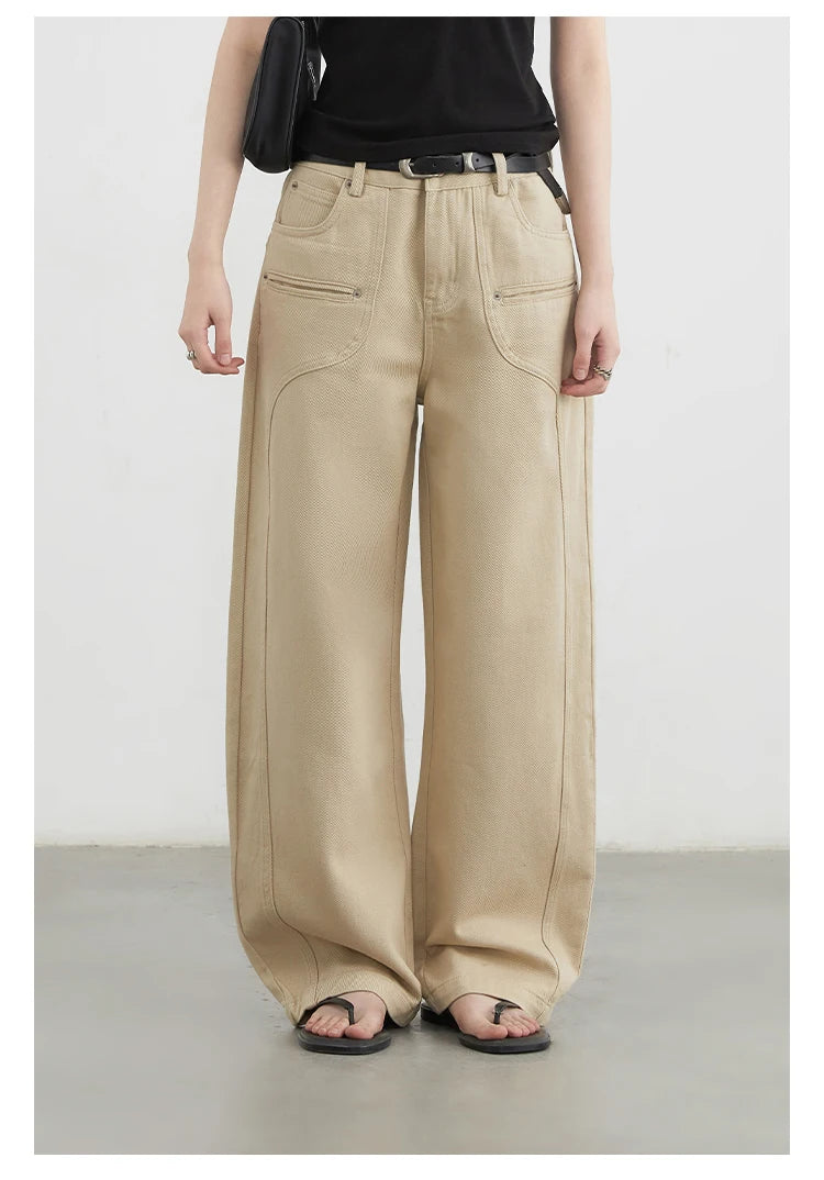 Women's High-Waist Wide Leg Denim Jeans – Relaxed Fit