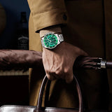 VA VA VOOM Men’s Luxury USA Business Diver Watch – Stainless Steel Quartz Chronograph