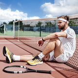 FitVille Men's Wide Pickleball Shoes Tennis Shoes Full Court Tennis Sneakers with Arch Support Lightweight Non-slip Sports Shoe