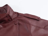 Women’s Black Moto Faux Leather Jacket