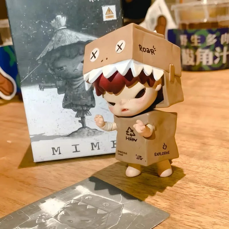 POP MART Hirono The Mime Series Figure Anime Cartoon Action Figurine Blind Box Toys Doll Cute Mysterious Box Birthday Boys Gifts