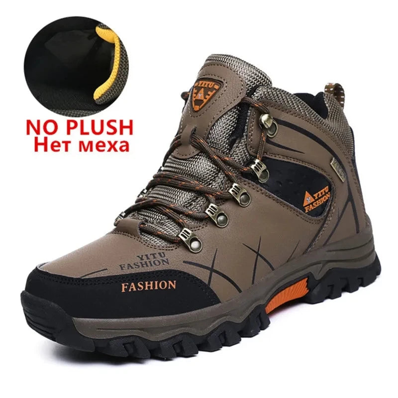 Waterproof Winter Leather Hiking Boots