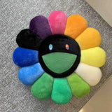 Rainbow Daisy Children's Plush Pillow, Japanese, Sunflower, Floor Game Mat Seat Pillow Sofa House Car Decoration Plush Pillow