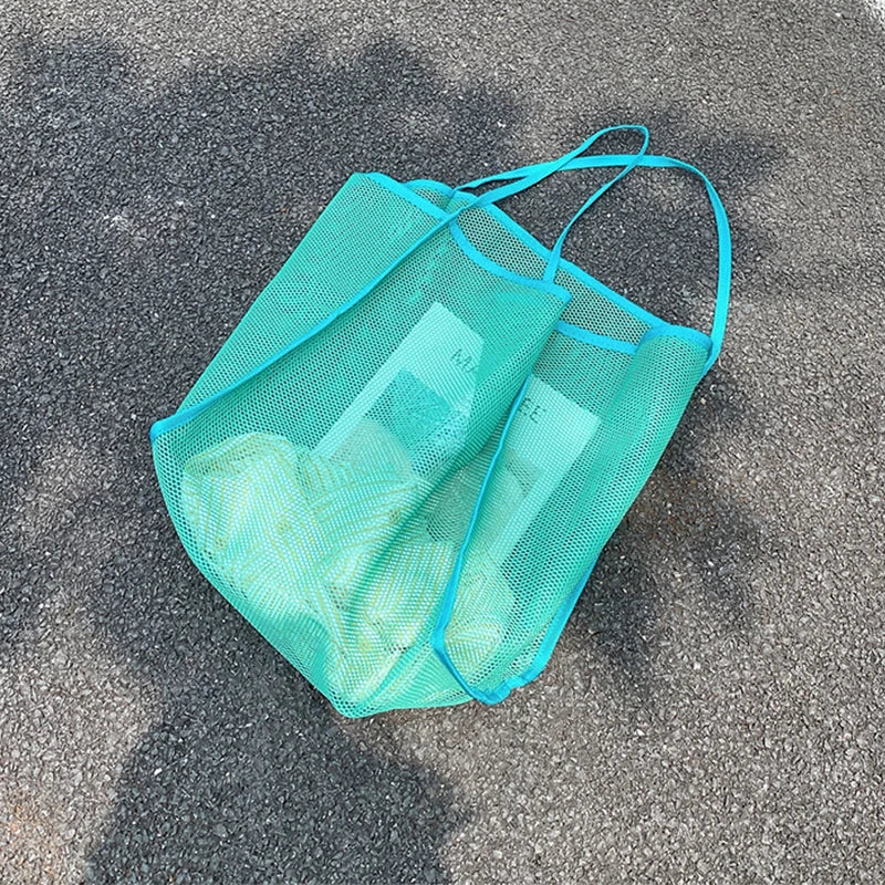 Women's Mesh Tote Bag for Beach & Shopping