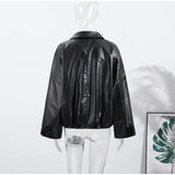 Chic Stand Collar Leather Jacket