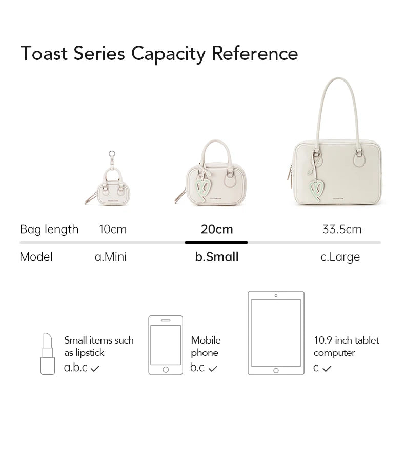 Amazing Song Toast Bag Large Leather Crossbody