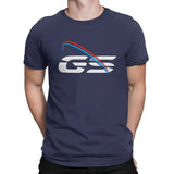 Grunge Motorcycle Graphic Cotton T-Shirt — Men's 2D Print Streetwear Tee