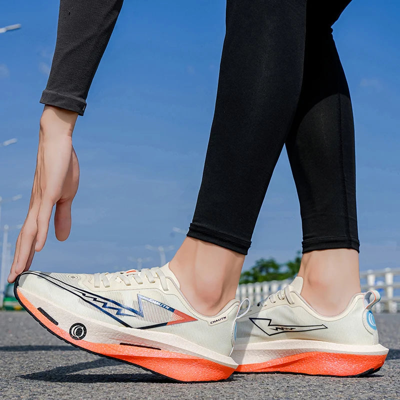 Men Running Shoes Carbon Board Marathon Athletic Nonskid Sneakers Speciality Sports Breathable Lightweight Women's Comfortable