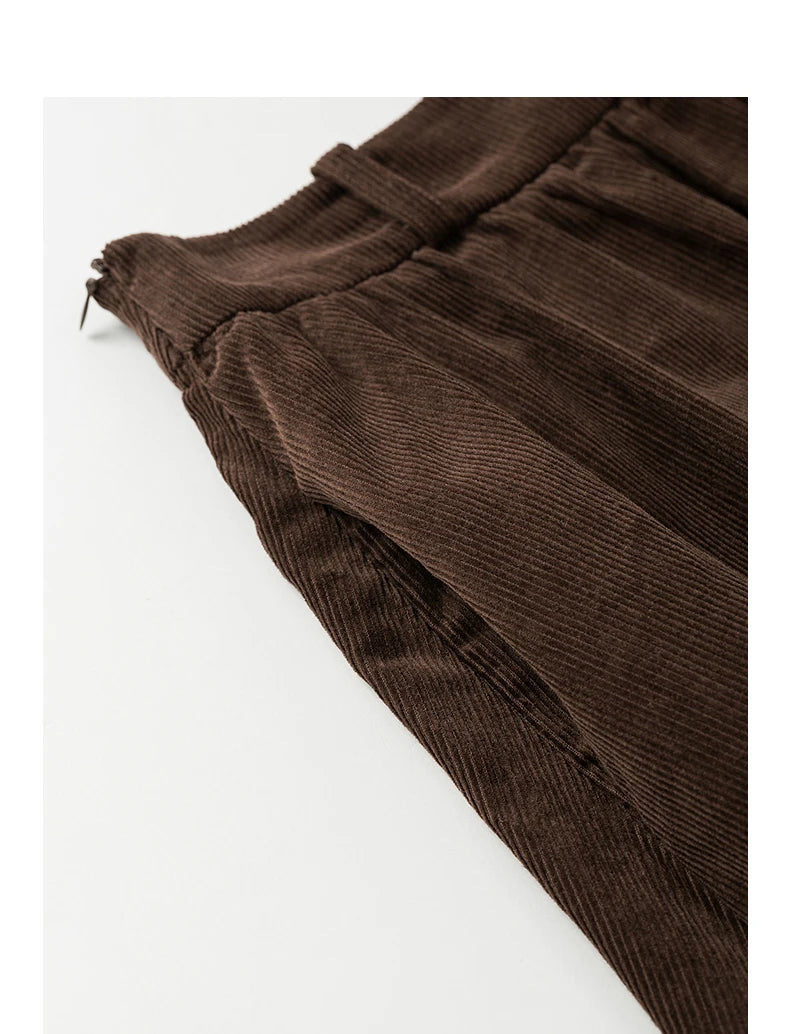 Toyouth Corduroy Ankle-Length A-Line Skirt | Autumn 2025