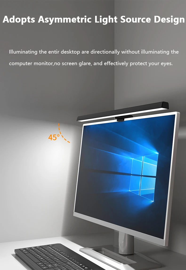 Monitor Light Bar – Stepless Dimming USB Desk Lamp