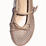 Mesh Summer Ballet Flats Shoes Women Buckle Strap Breathable 2025 New Flats Shoes Ladies Black Mary Janes Footwear Loafers