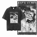 G24 Exclusive Big Size Cool Cotton Men's COOLMIND Printed Graphic T-shirt | Acid Washed Streetwear O-neck Men's Tee Tshirt