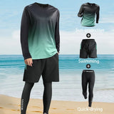 Men’s Quick-Dry Long-Sleeve Swim Set