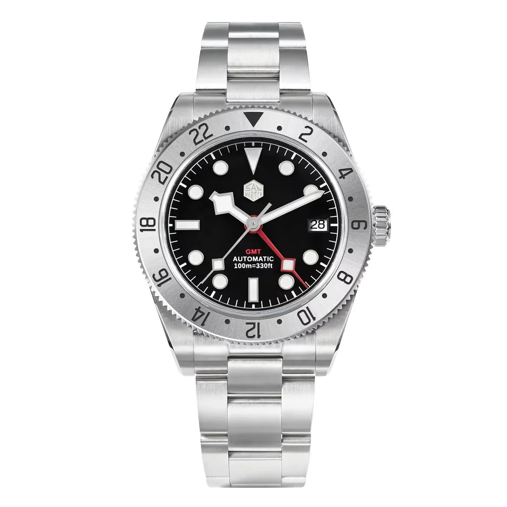 San Martin 39mm NH34 GMT Automatic Watch SN0109