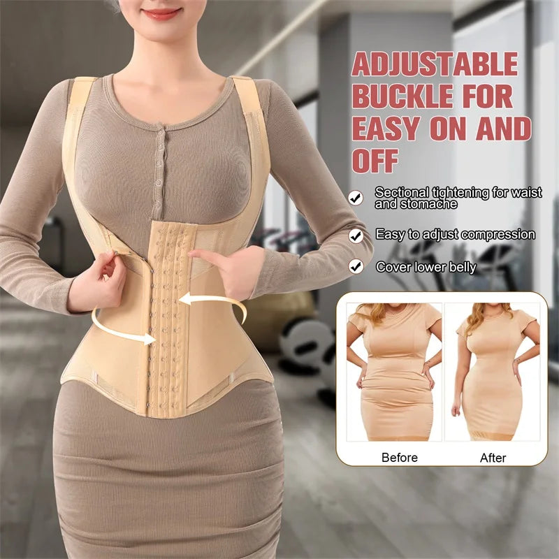 U-Shaped Waist Trainer Corset & Firm Control Body Shaper Tank Top