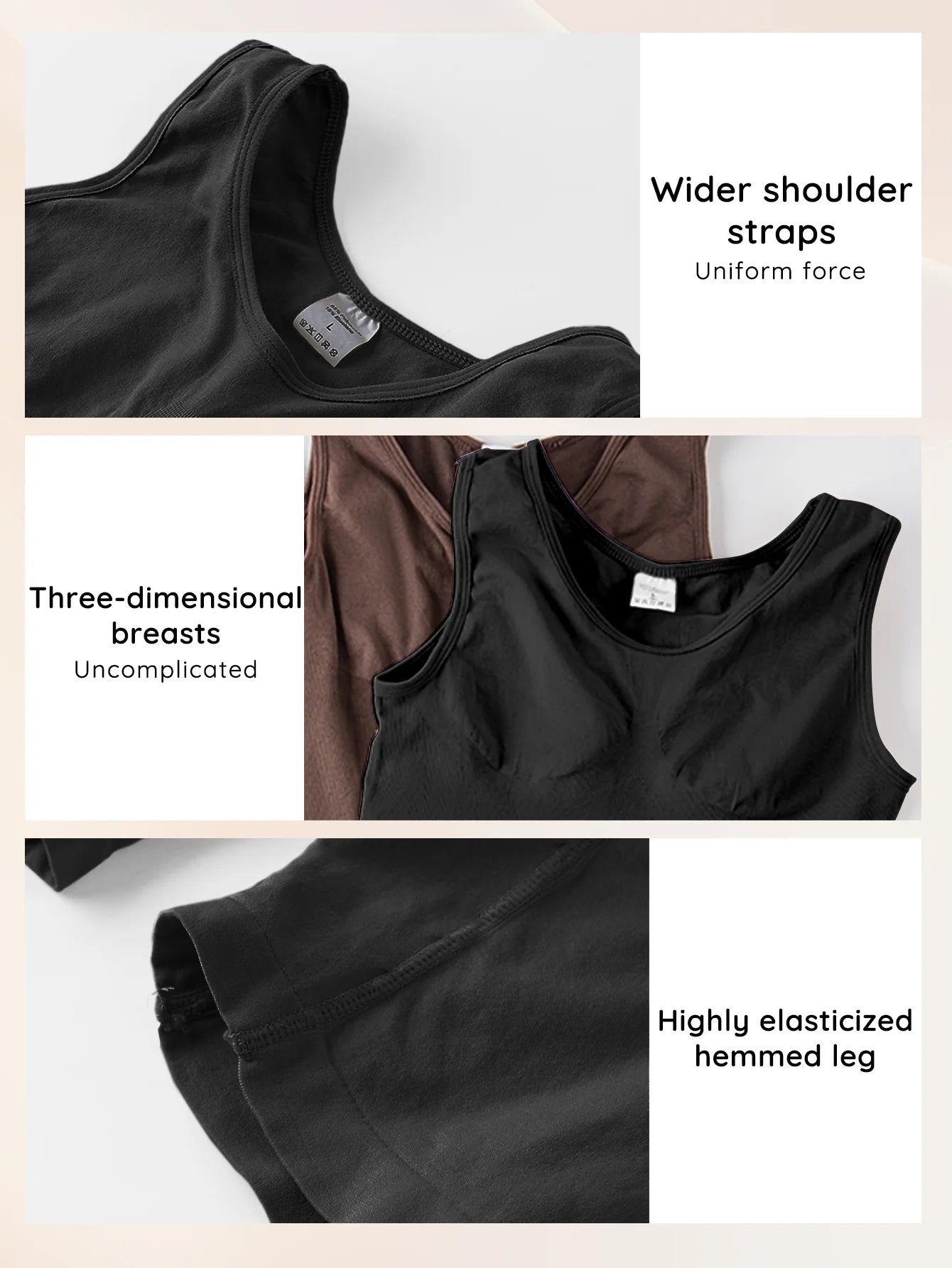USA-Made Seamless Full Coverage Body Shaper – Firm Control Thigh Slimming Bodysuit