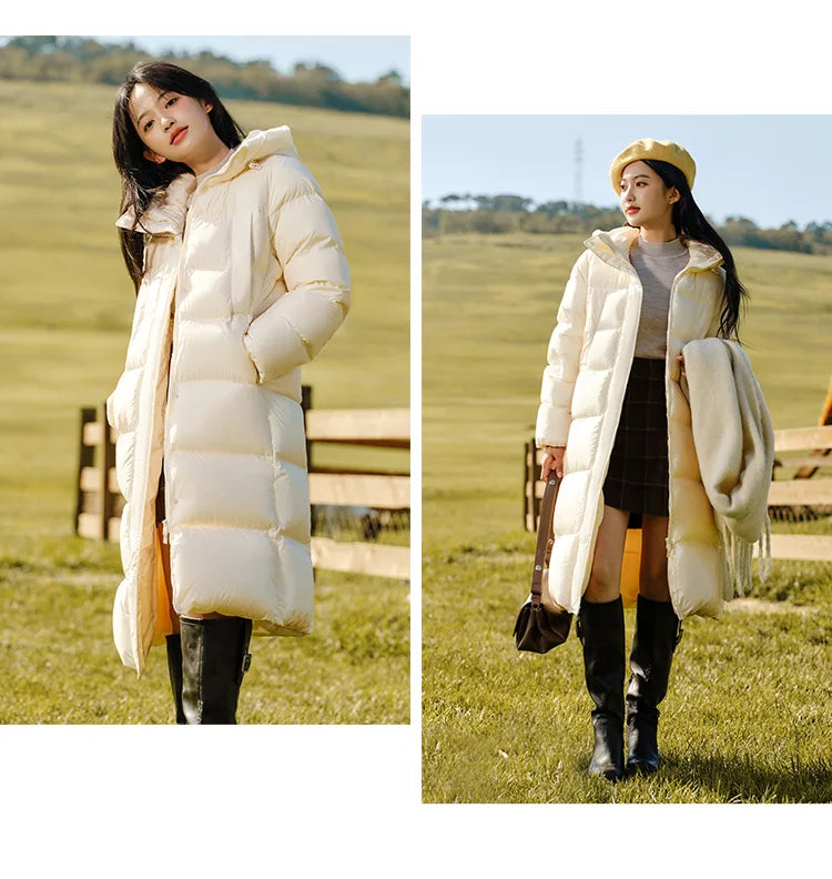 Women’s Longline Hooded Down Jacket