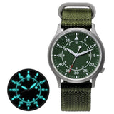 BERNY Titanium Watch For Men AR Coating Sapphire Fashion Wristwatch Luminous VH31 Ultra-thin Quartz Watch Waterproof 5ATM Watch