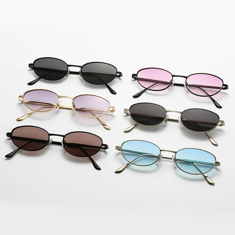 DDDLONG Fashion Small Round Retro Sunglasses Women Classical Vintage Punk Sun Glasses For Men Eyewear Outdoor Shades D609