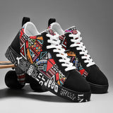Men’s Graffiti Platform Sneakers