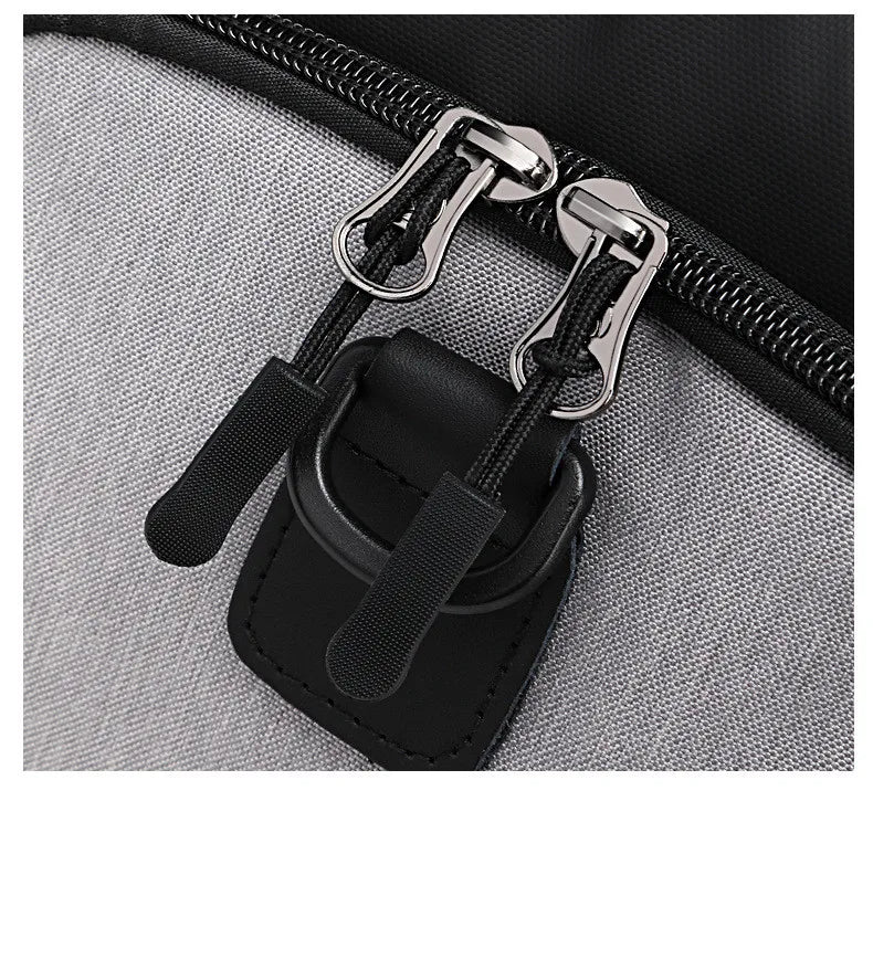OZUKO Garment bag Multifunction Men Suit Storage Large Capacity Luggage Handbag Male Waterproof Travel Duffel Bag Shoes Pocket