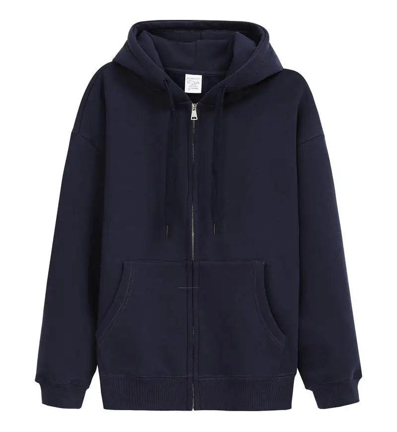 Unisex Oversized Zip-Up Hoodie
