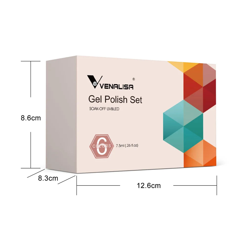 Venalisa TPO/HEMA-Free 6pc Gel Polish Kit 7.5ml