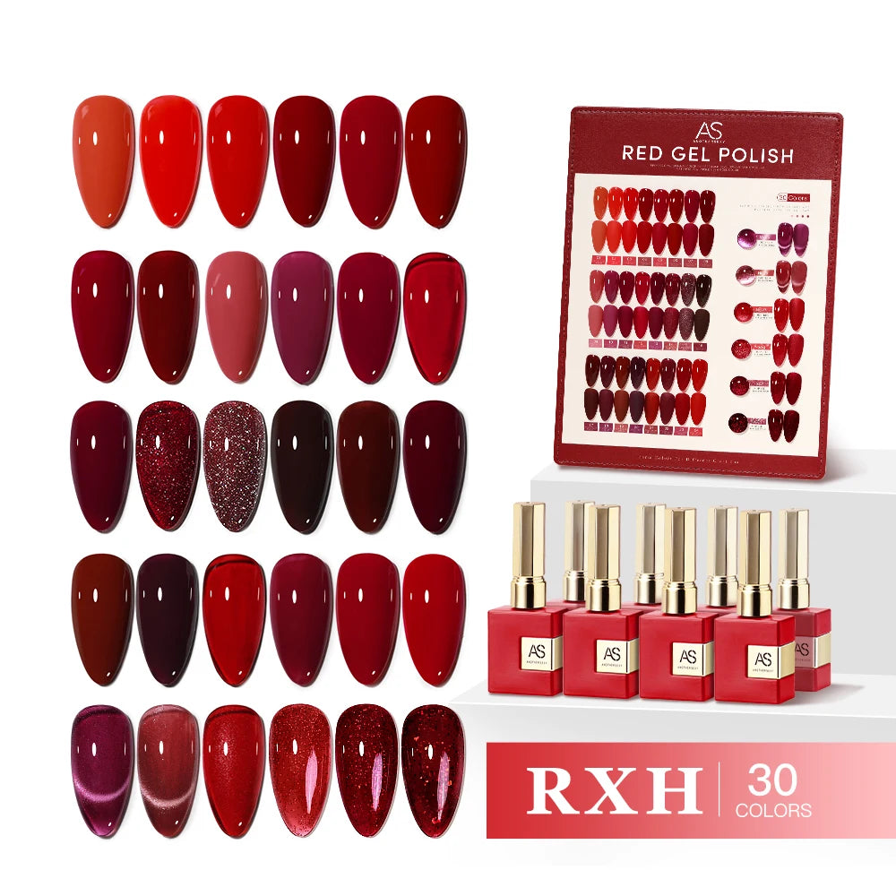 30-Piece Gel Nail Polish Set | Valentine's Romance Collection