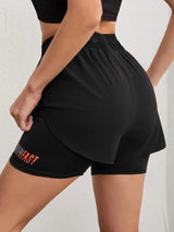 Women's High Rise 2-in-1 Running & Yoga Shorts