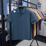 Men's Luxury Cotton Polo | Geometric Print Summer Shirt