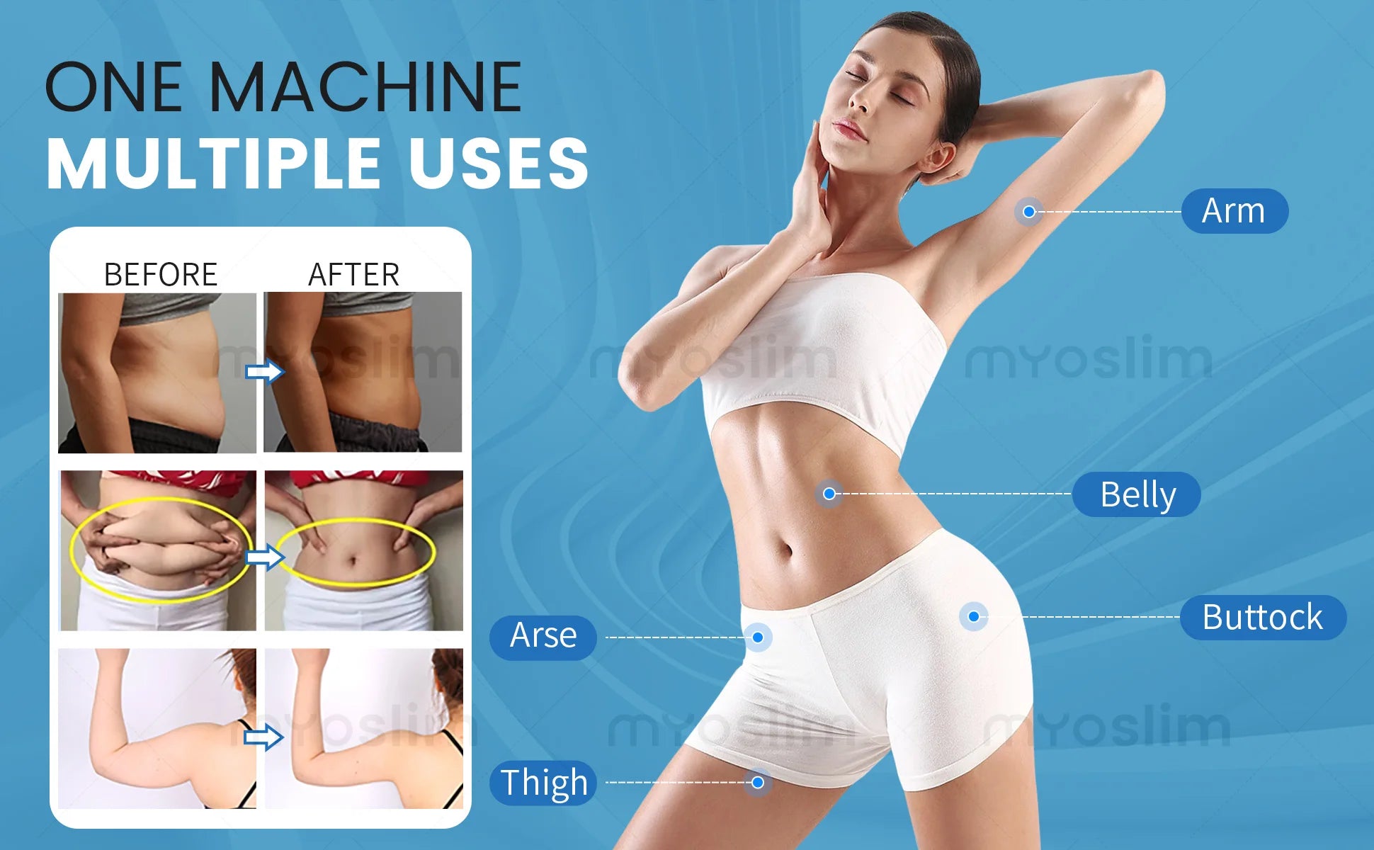 EMS RF Machine Professional Body Sculpt 6500W 200hz EMS Muscle Stimulator Slimming Machine