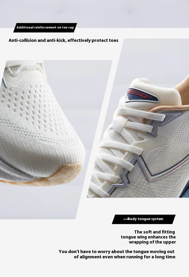 Xtep QINGYUN Running Shoes for Men 2025 Spring Support Shock Absorption Cushioning Lightweight Sport Shoes 975119110053