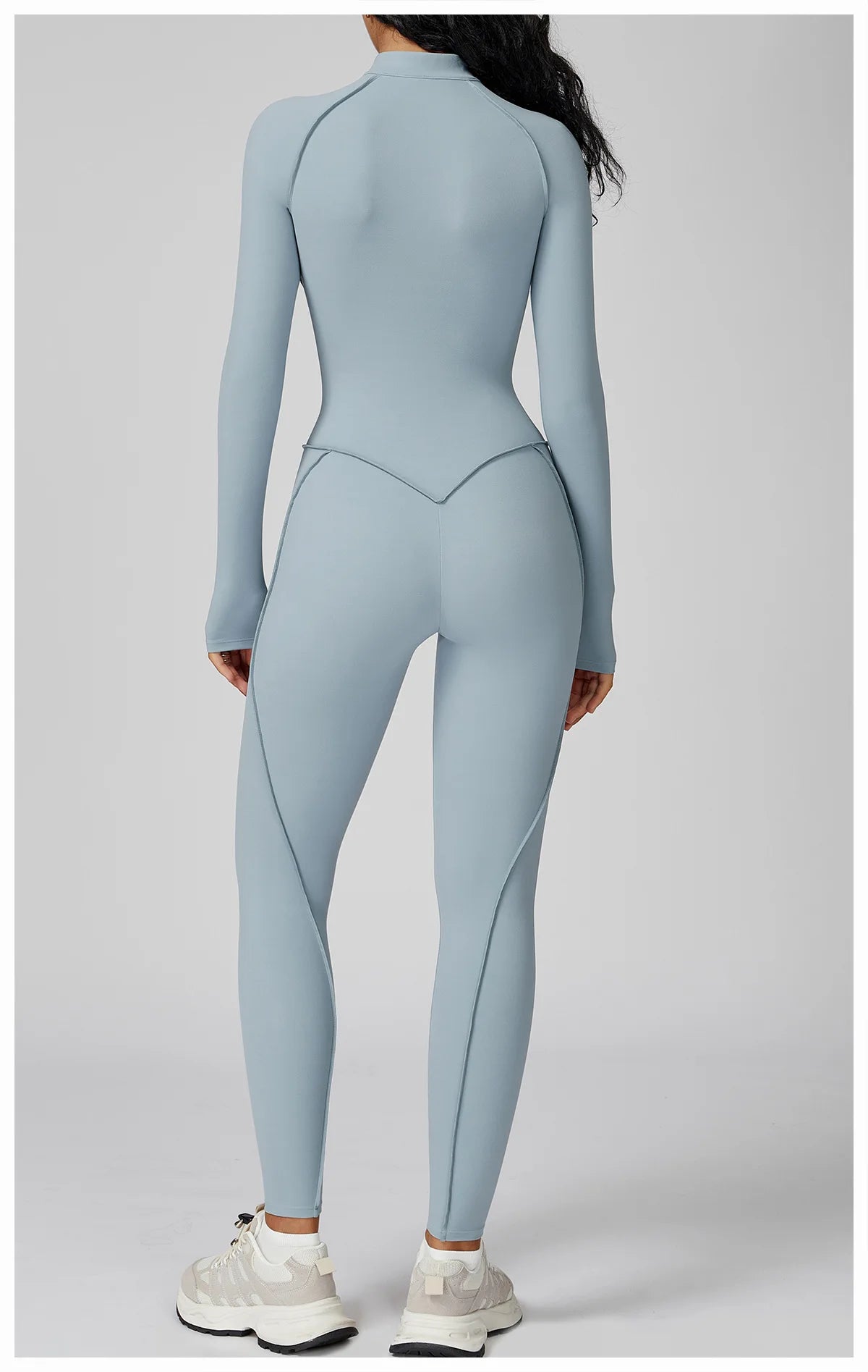 Long-Sleeved Performance Yoga Bodysuit