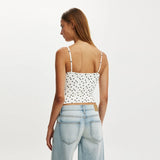 Sexy Spicy Spicy Girl Polka Dot Bikini Suit Slim Suspender Tank Top Tight-fitting Underpants Lady Popular Seaside Vacation Set
