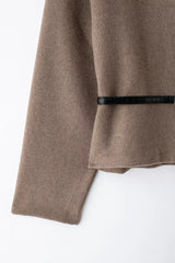 Elegant Belted Wrap Jacket