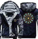 Saint Seiya Men's Thick Zip-Up Anime Hoodie