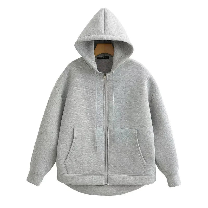 Women’s Oversized Zip-Up Hoodie