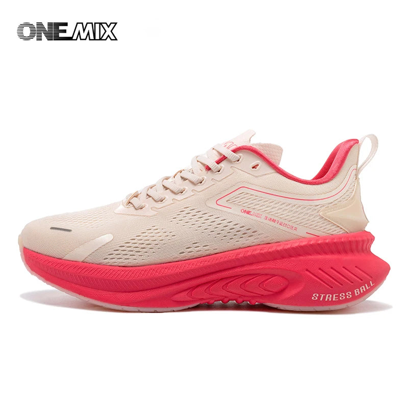 ONEMIX Men Summer Breathable Running Shoes Lightweight Cool Athletic Sneakers Elastic Cushion Outdoor Jogging Daily Sports shoes