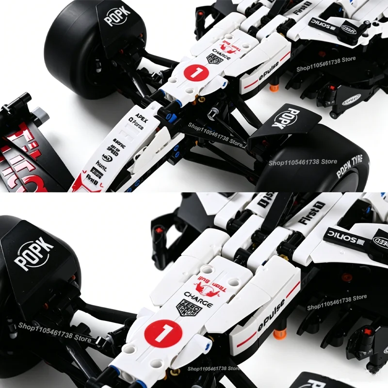 2026 NEW MK6025 Technical Classic Performance 1900+Pcs RB21 White Sports Car Building Blocks MOC DIY Assembly Model Boy Toy Gift