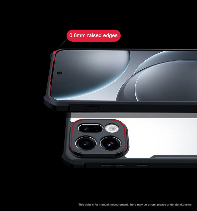 XUNDD Clear Case for OPPO Find X9 & X9 Pro
