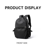 Septwolves Black Large Lapacity 16 Inch Laptop Backpack Man Women Leisure Business Waterproof PVC Leather School Bag Rucksack
