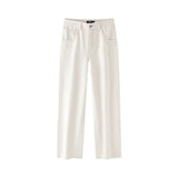 Women's High-Waist Fleece-Lined Wide-Leg Jeans
