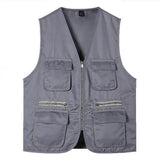 Men's Multi-Pocket Safari Vest – Lightweight All-Season Outerwear