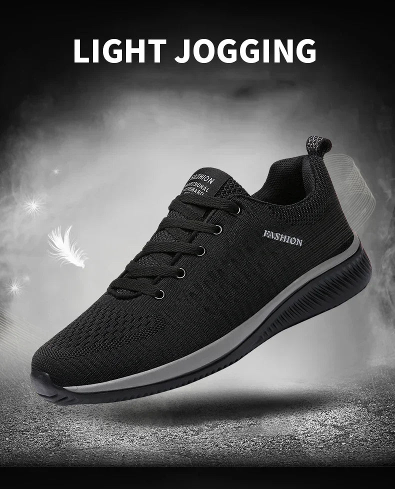 Men's Lightweight Knit Sneakers | Breathable Mesh Athletic Shoes