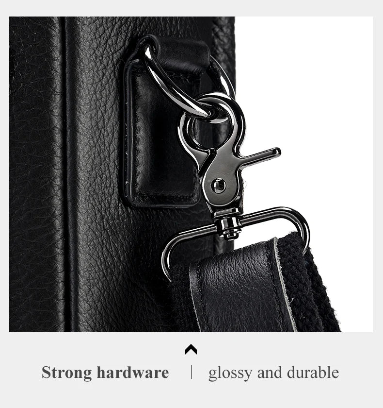 SCHLATUM Genuine Leather Briefcases Hard For Men 16 Inch Office Bussiness Computer Bag Luxury Vintage Handbags