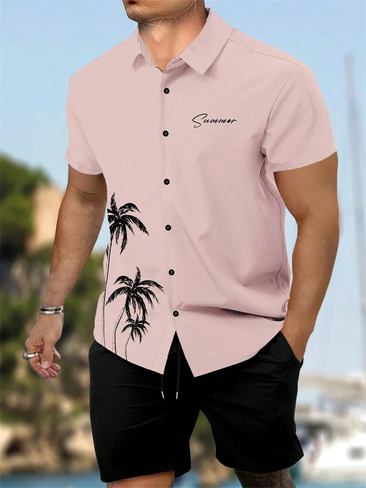 Men's Summer Patchwork 2-Piece Set