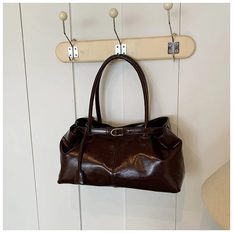 Vintage Handbag for Women Large Capacity 2026 New Underarm Commuting Bag Fashion Female Casual Single Shoulder Tote Bag Handbags