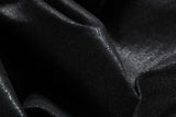 Black Waxed Leather Stretch Flare Jeans