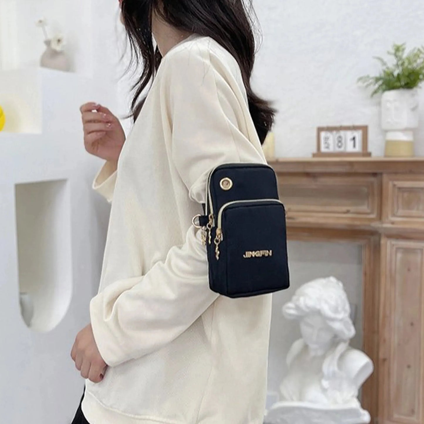 Women's Mini Crossbody Phone Bag – Flap Shoulder & Neck Pouch